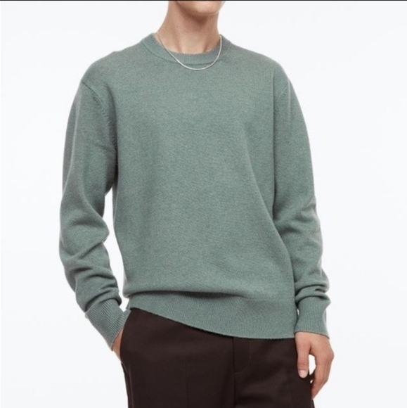 H&M Other - H&M Essentials No. 10 Wool Blend Crewneck Raglan Sweater Sage Green Men's Small